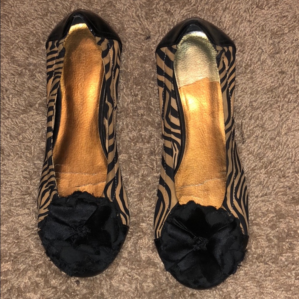 Zebra printed flats
